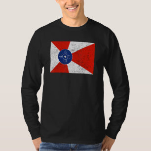 Camiseta Retro Vintage - Página Inicial do Kansas com Distâ
