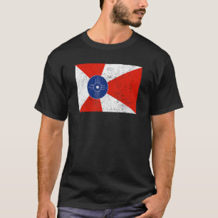 Camiseta Retro Vintage - Página Inicial do Kansas com Distâ