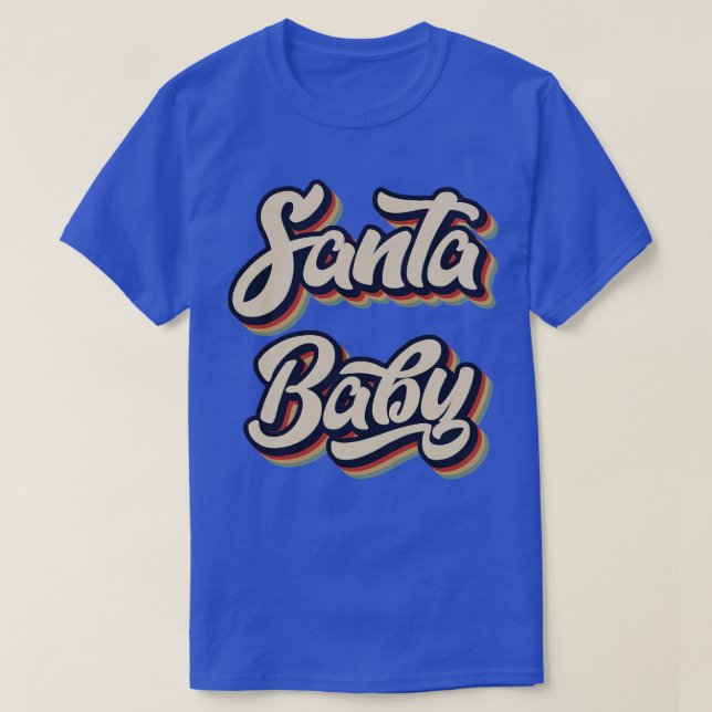 Camiseta Retro Vintage Papais noeis Baby (Frente do Design)