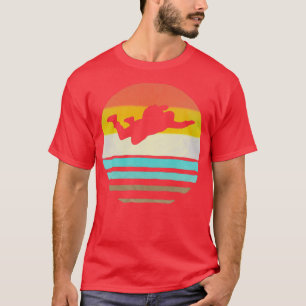 Camiseta Retro Vintage Parachuting Skydiving Wingsurfing Fu