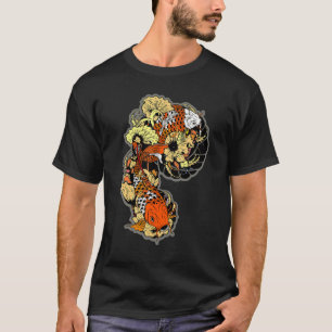Camiseta Retro Vintage - Peixe Koi Japonês