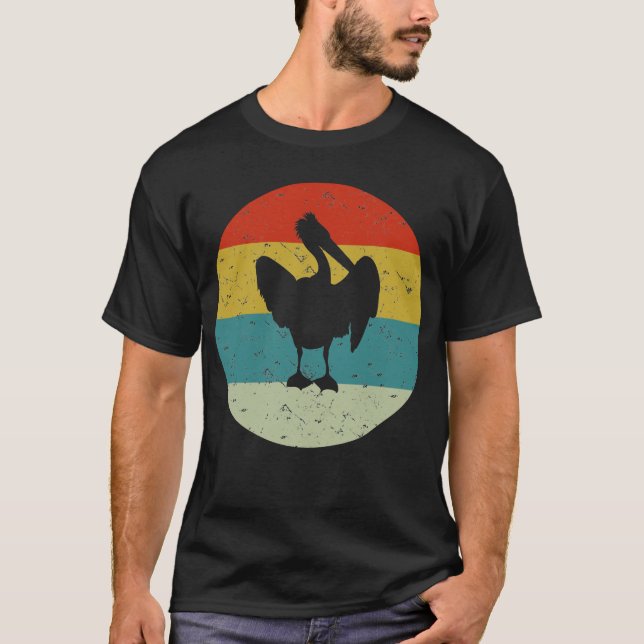Camiseta Retro vintage pelican (Frente)