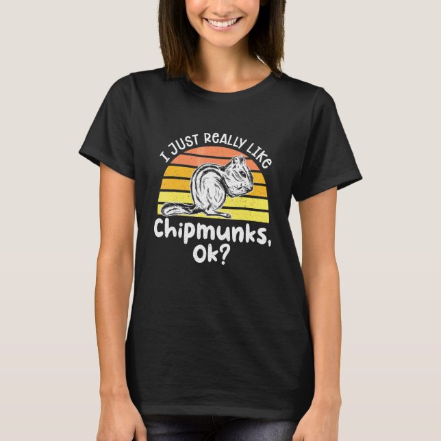 Camiseta Retro Vintage Pet Esquilo (Frente)