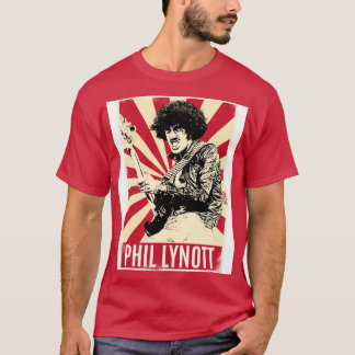 Camiseta Retro Vintage Phil Lynott TShirt