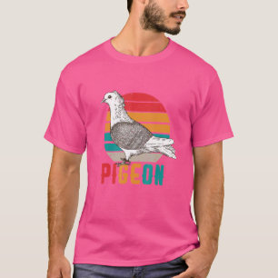 Camiseta Retro Vintage Pigeon Bird Breeder Racing Pigeon