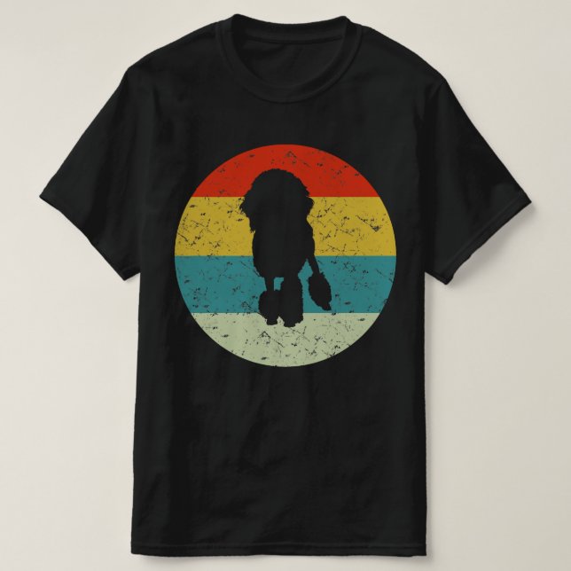 Camiseta retro vintage poddle (Frente do Design)