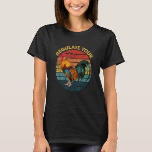 Camiseta Retro Vintage Pro Choice Regule seu Rooster