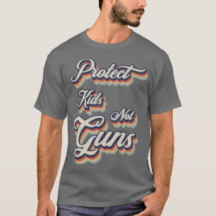 Camiseta Retro Vintage Proteja Crianças Não Armas