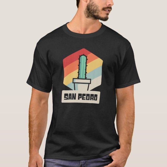 Camiseta Retro Vintage Psicedélica Mescaline San Pedro Cact (Frente)