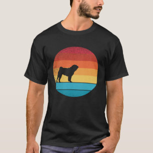 Camiseta Retro vintage Pug Dogs e animal giro 7