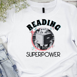 Camiseta Retro Vintage Reading é meu Verme de Sobrepotência