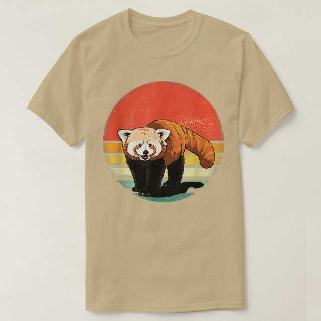Camiseta Retro Vintage Red Panda (Frente do Design)