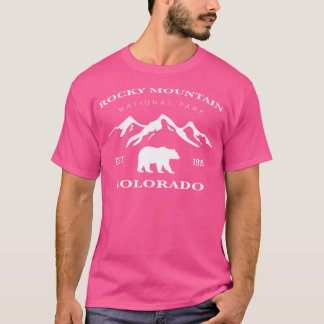 Camiseta Retro Vintage Rocky Mountain National Park Kies Be