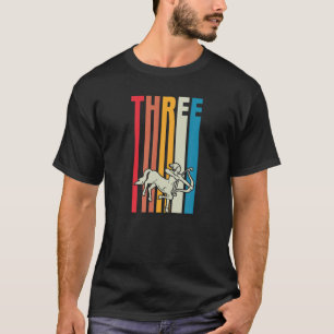 Camiseta Retro Vintage Sagittarius Sign 3Rd Birthday Party