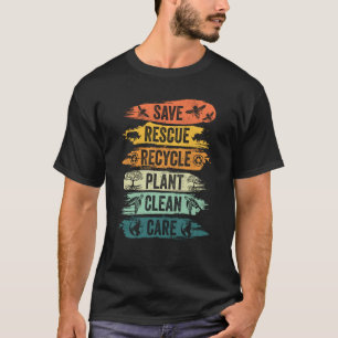 Camiseta Retro Vintage Salvar Abelhas Salvando Animais Reci