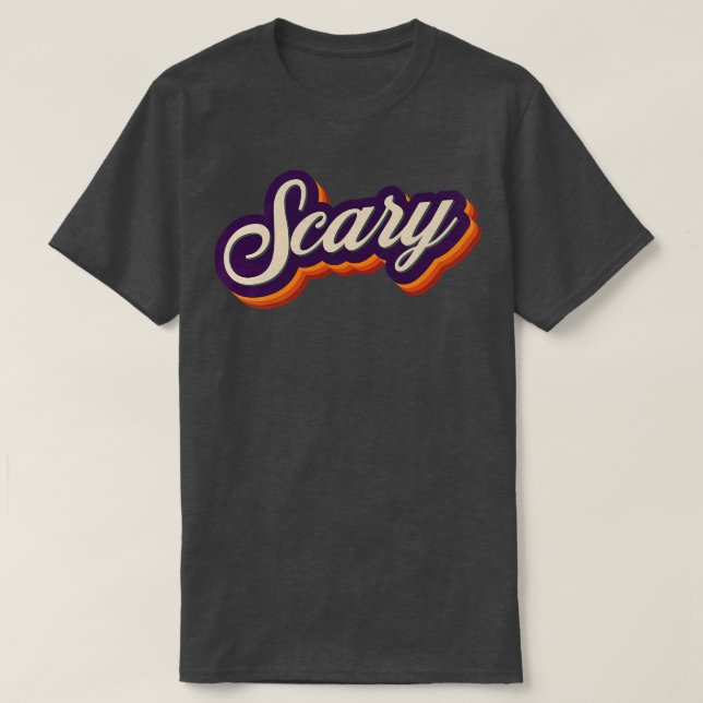 Camiseta Retro Vintage Scary (Frente do Design)