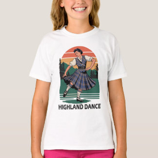 Camiseta Retro Vintage Scottish Highland Dance Design gift