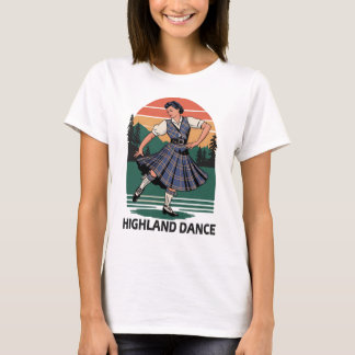 Camiseta Retro Vintage Scottish Highland Dance Design gift