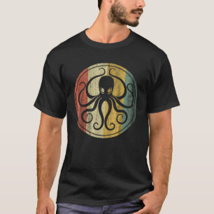 Camiseta Retro Vintage Sea Monster Octopus Kraken Cthulhu