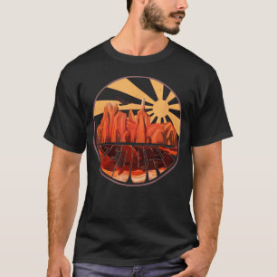 Camiseta Retro Vintage Sedona Arizona Caminhada Pôr do Sol