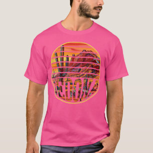 Camiseta Retro Vintage Sedona Arizona Caminhante Sunset Daw