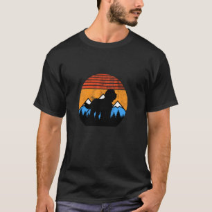 Camiseta Retro Vintage Sheepadoodage Montanhas Cachorros Di