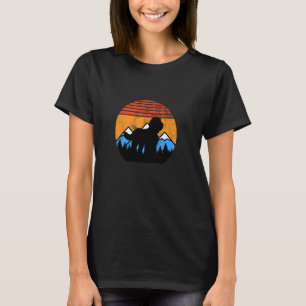 Camiseta Retro Vintage Sheepadoodage Montanhas Cachorros Di