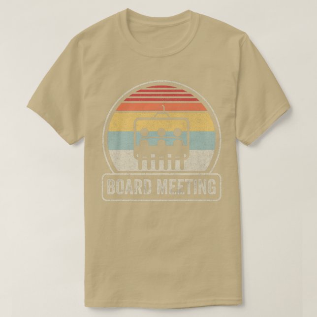 Camiseta Retro Vintage Snowboard Meeting Snowboard Vacat (Frente do Design)