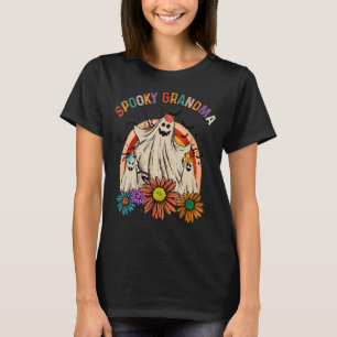 Camiseta Retro Vintage Spooky Vovó Cute Baby Ghost Groov