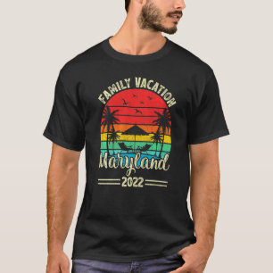 Camiseta Retro Vintage Style Family Vacation 2022 Maryland