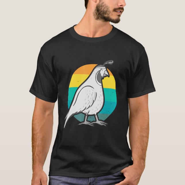 Camiseta Retro Vintage Sunest Quail Whisperer (Frente)