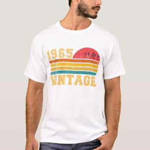 Camiseta Retro Vintage Sunset 1965 Aniversário