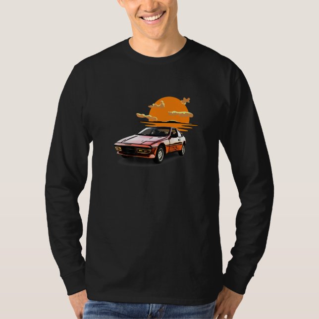 Camiseta Retro Vintage Sunset Car Tuning & Gaming (Frente)