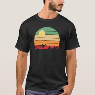 Camiseta Retro Vintage Sunset Desert Cactus E Camel