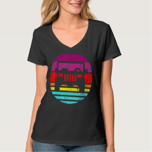 Camiseta Retro Vintage Sunset Summer VacRoad 4x4 Truc