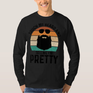 Camiseta Retro Vintage Toque minha barba e me diga que sou