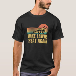 Camiseta Retro Vintage Tornando o Excelente de Lawns novame