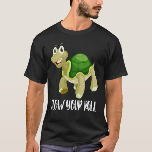 Camiseta Retro Vintage Turtle Mãe Devagar Seu Rolo