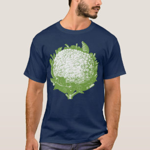 Camiseta Retro Vintage Vegetal Couve-flor Vegetari