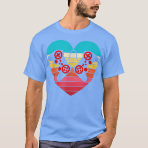 Camiseta Retro Vintage Video Game Heart Game Va