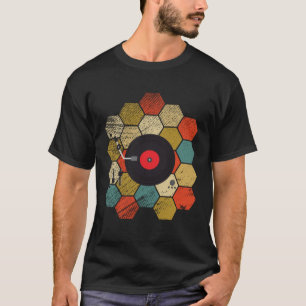 Camiseta Retro vintage vinil turntable 3