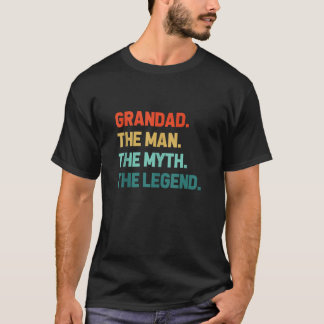 Camiseta Retro Vintage Vovô Tee Engraçado Avô Meu Homem