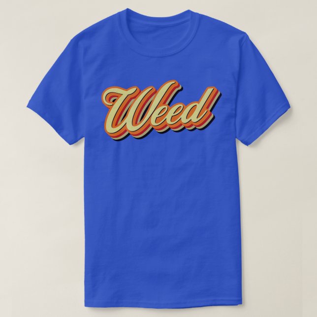 Camiseta Retro Vintage Weed (Frente do Design)
