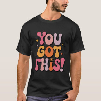 Camiseta Retro Você Consegue Isto Tipografia Groovy Motivac