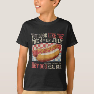 Camiseta Retro Você Parece Que O 4 De Julho Me Faz Querer