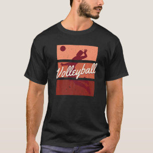 Camiseta Retro Voleibol Player Coach Vintage Beach