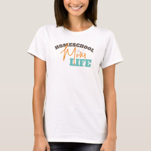 Camiseta Retro Volta à Vida de Mãe que Ensina em Casa