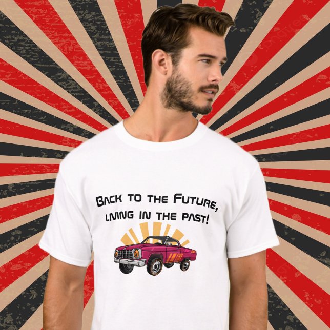 Camiseta Retrô 'Voltar ao Futuro' Citação T-Shirt (Criador carregado)