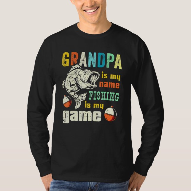 Camiseta Retro Vovô Bass Pescador Bass Pesca Vovô (Frente)