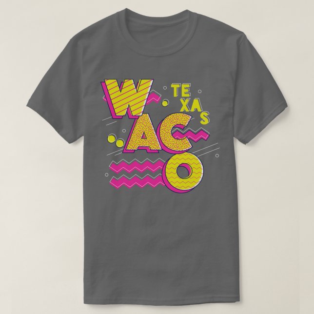 Camiseta Retro Waco Texas dos anos 90 (Frente do Design)